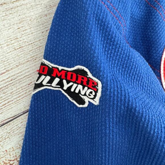Gracie Barra Equipe Storm Jiu Jitsu Kimono Gi Youth Y3 Blue Red Patched - Picture 7 of 12